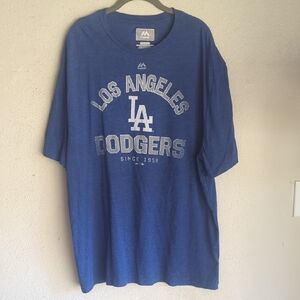 Majestic Blue Dodgers Tee